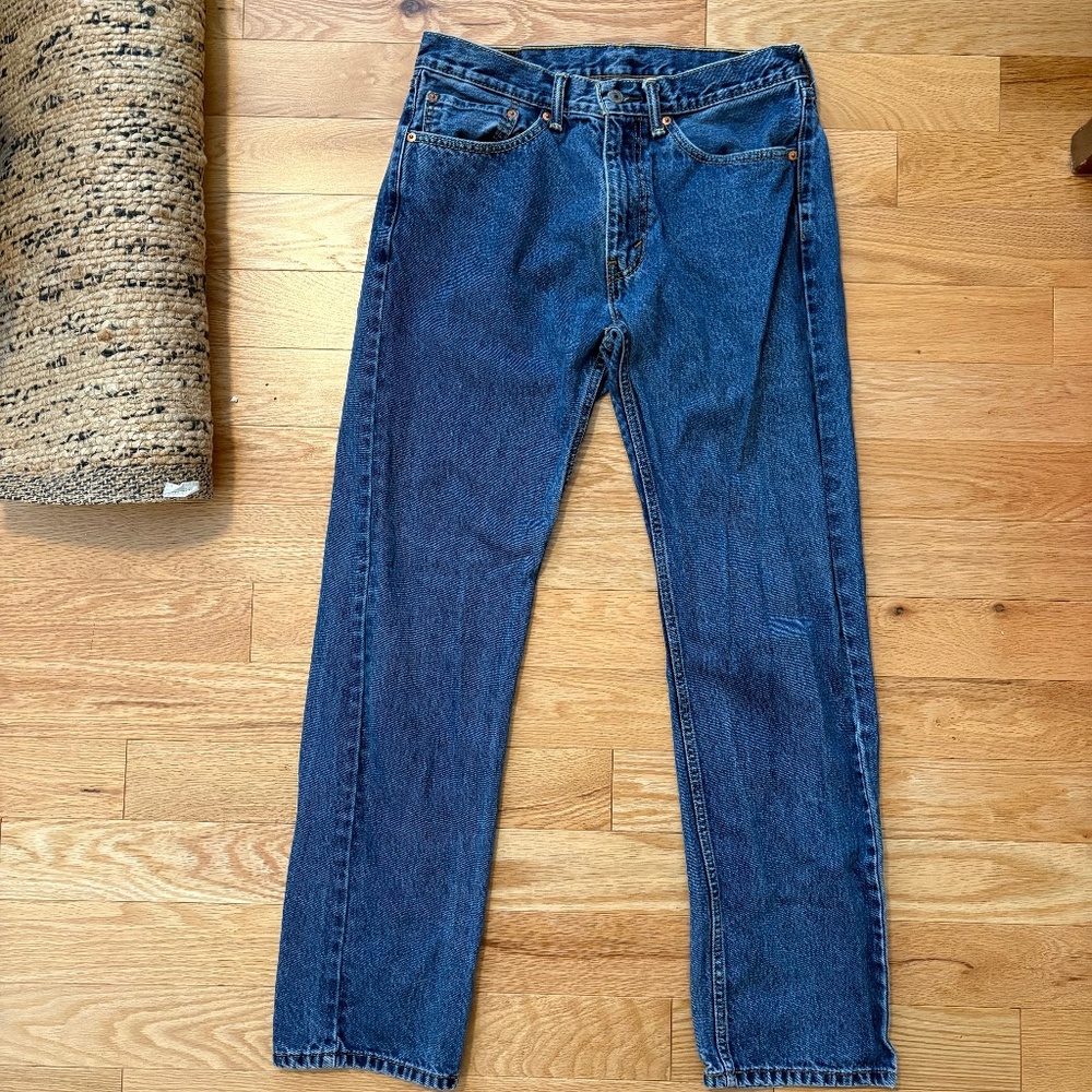 Vintage 100% cotton 501 dark wash Levis jeans